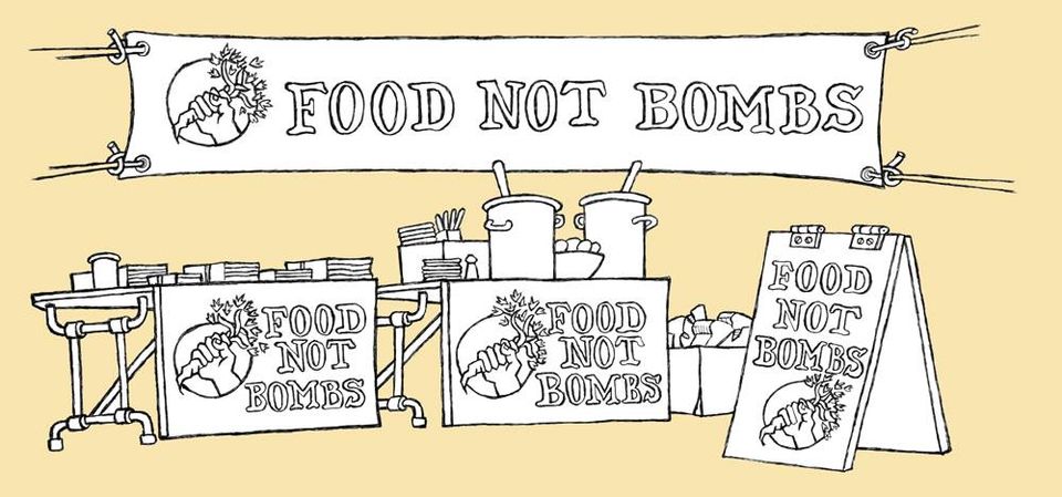 Food Not Bombs drawing